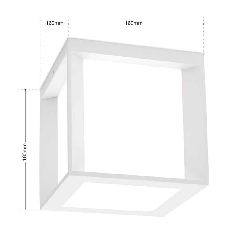 Spoljašnja svetiljka HENRY 1xE27/15W/230V 16x16 cm IP44 bela