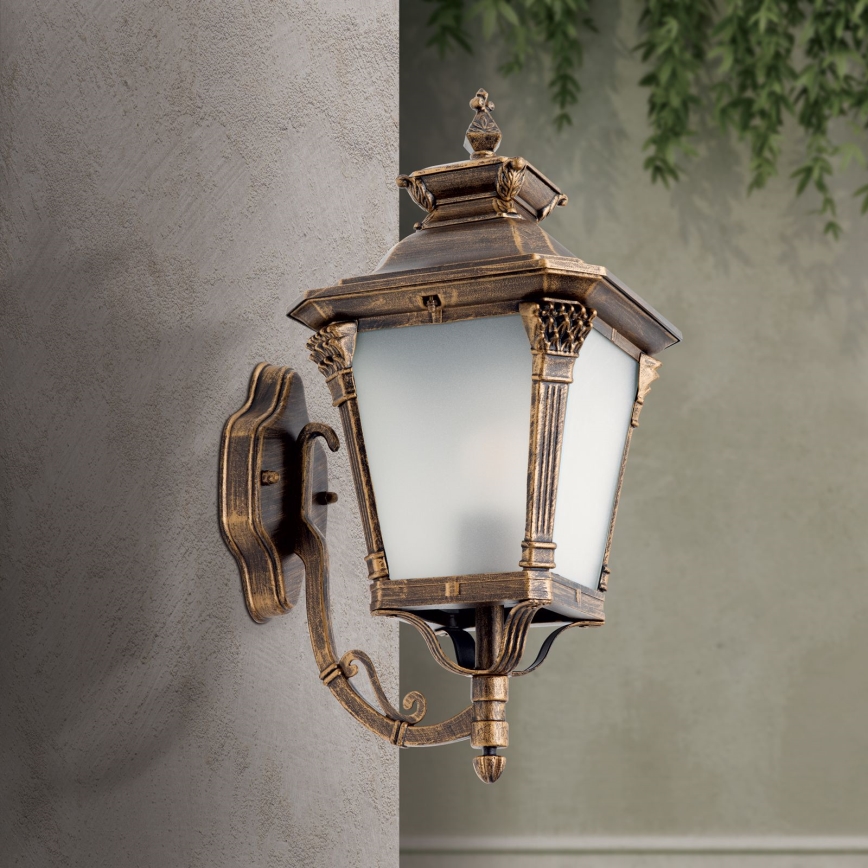 Spoljašnja zidna lampa AIKO 1xE27/60W/230V IP23 bronza/patina