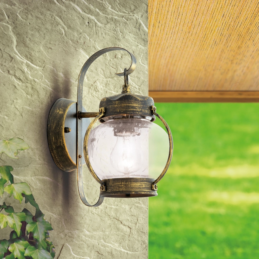 Spoljna zidna lampa TAVERNA 1xE27/60W/230V IP23 bronza/patina