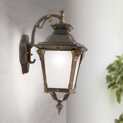 Spoljašnja zidna lampa AIKO 1xE27/60W/230V IP23 bronza/patina