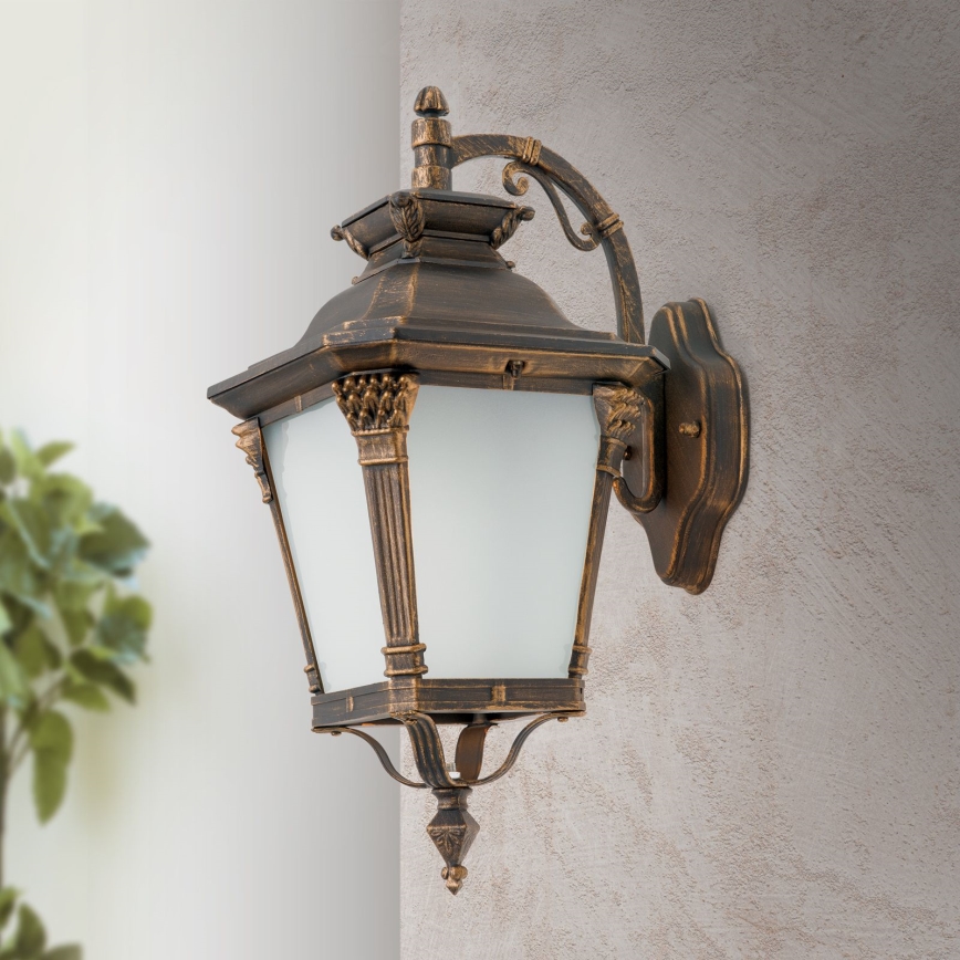 Spoljašnja zidna lampa AIKO 1xE27/60W/230V IP23 bronza/patina