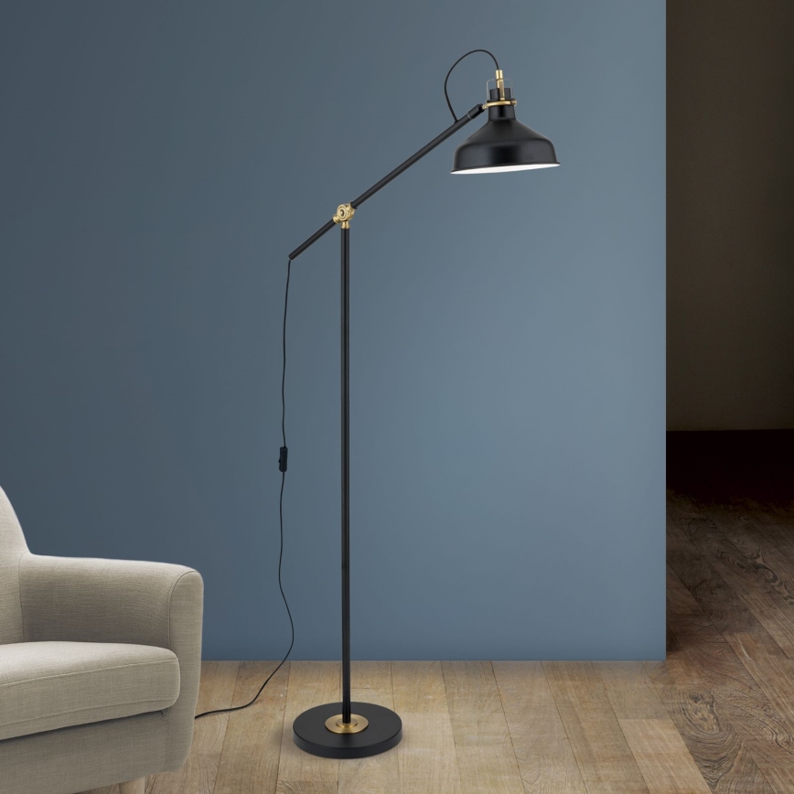 Stojeća lampa SCHILLER 1xE27/40W/230V crna/bronza