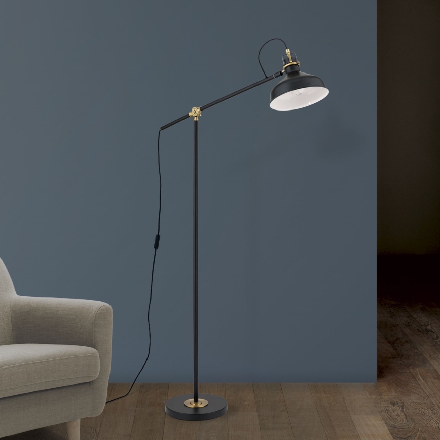 Stojeća lampa SCHILLER 1xE27/40W/230V crna/bronza