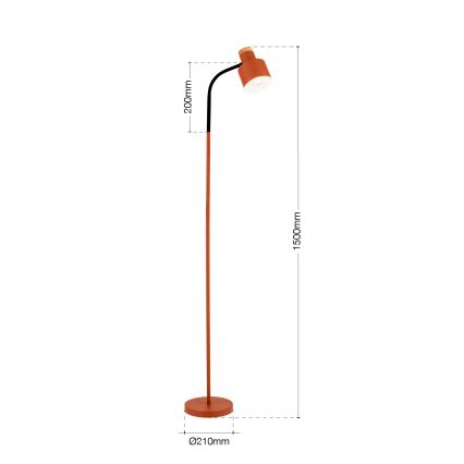 Stojeća lampa GILI 1xE27/40W/230V ciglasta