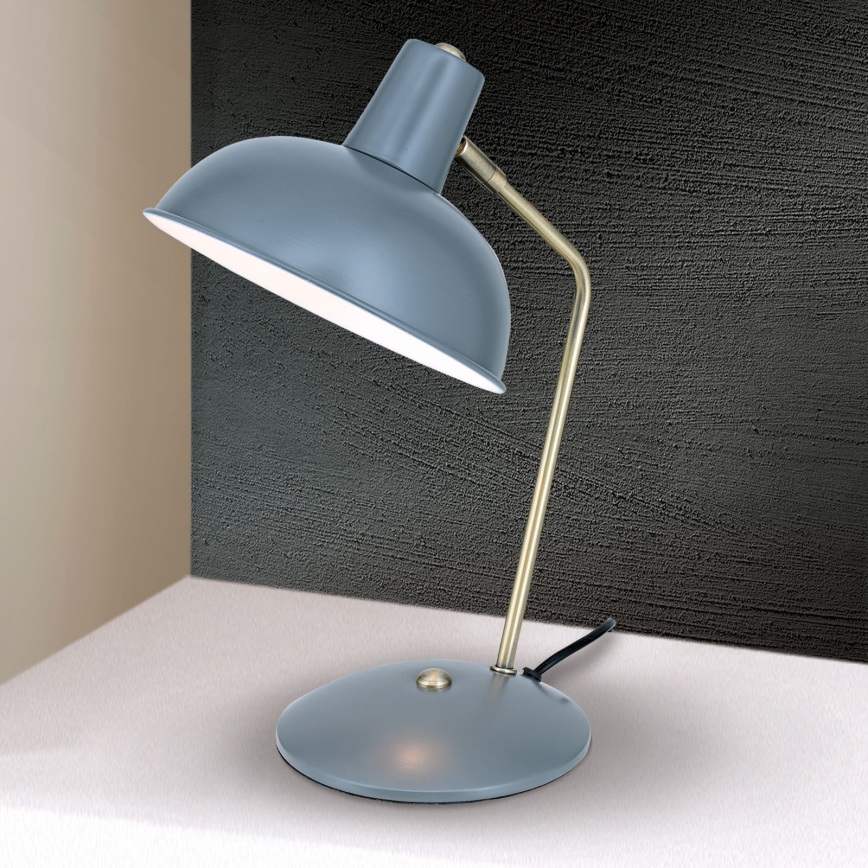 Stona lampa FEDRA 1xE14/40W/230V siva/mesing