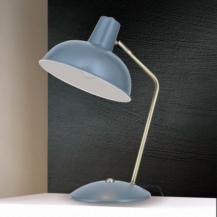 Stona lampa FEDRA 1xE14/40W/230V siva/mesing