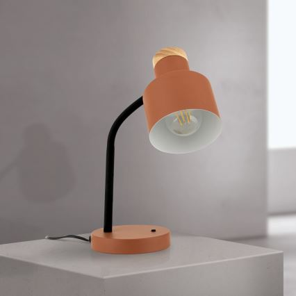 Stona lampa GILI 1xE27/40W/230V ciglasta