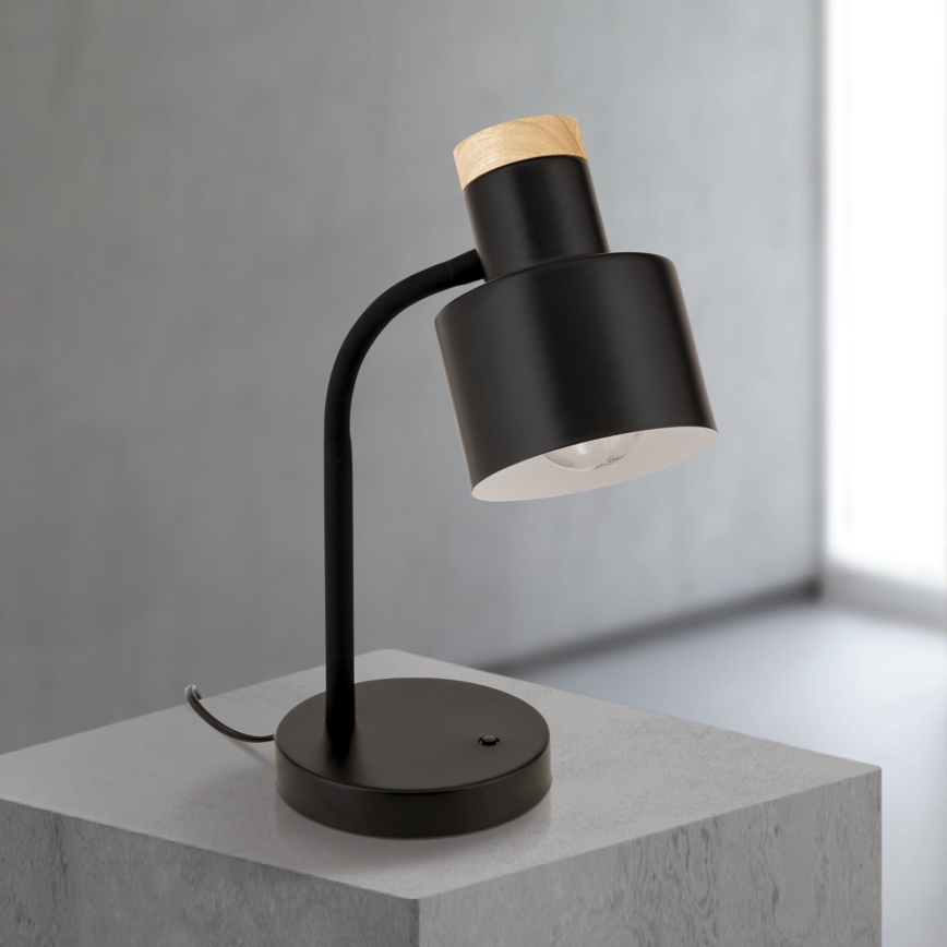 Stona lampa GILI 1xE27/40W/230V crna