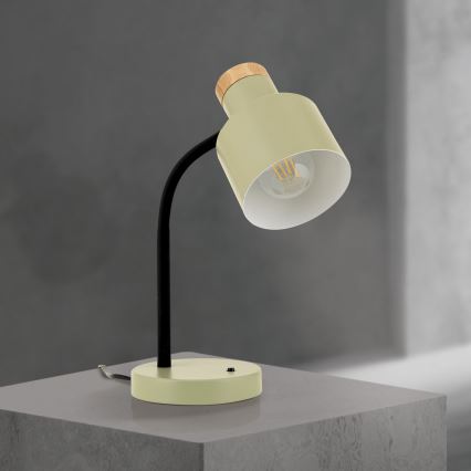 Stona lampa GILI 1xE27/40W/230V zelena