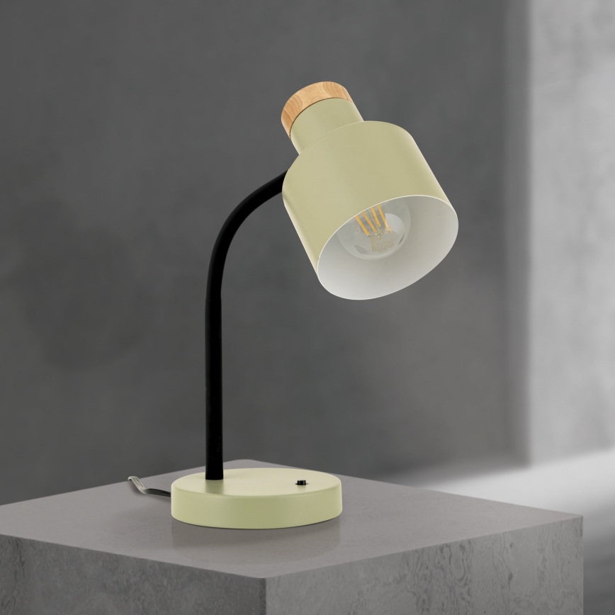 Stona lampa GILI 1xE27/40W/230V zelena