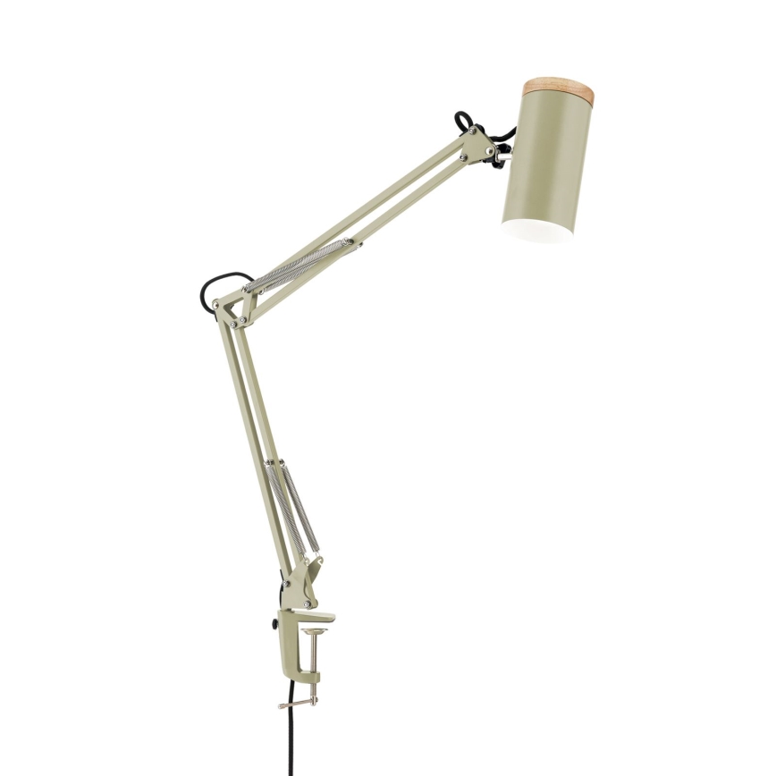 Stona lampa sa stezaljkom GILI 1xE27/40W/230V zelena