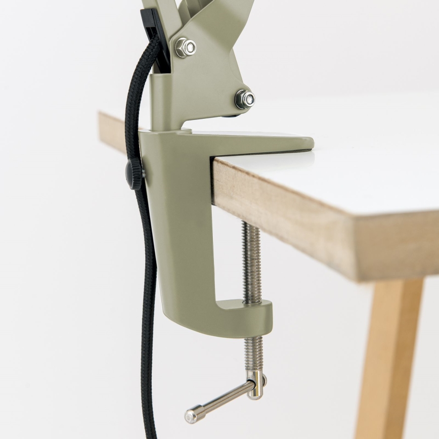 Stona lampa sa stezaljkom GILI 1xE27/40W/230V zelena