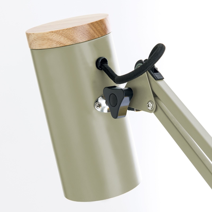 Stona lampa sa stezaljkom GILI 1xE27/40W/230V zelena