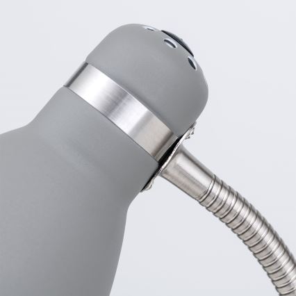 Stona lampa SCHOOL 1xE27/40W/230V siva/matni hrom