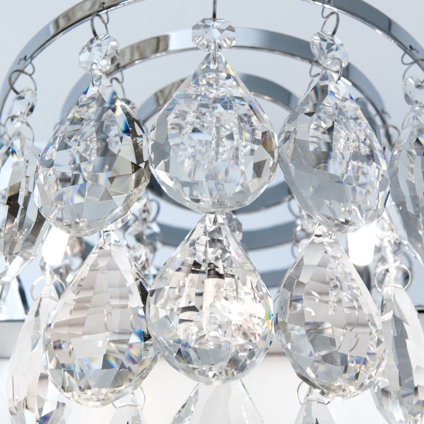 Kristalna zidna lampa CELESTE 2xG9/40W/230V, sjajni hrom