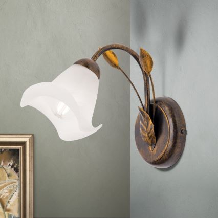 Zidna lampa SISI 1xE14/40W/230V bronza/patina
