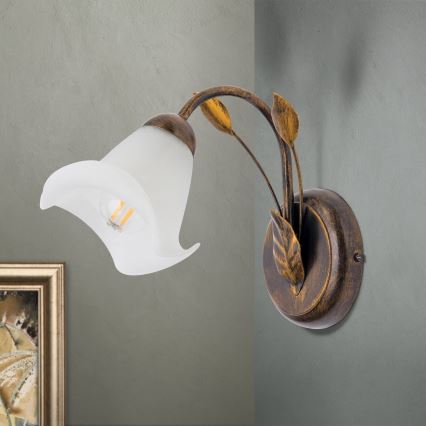 Zidna lampa SISI 1xE14/40W/230V bronza/patina