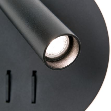LED zidna spot svetiljka LENNY LED/6W/230V + LED/3W crna