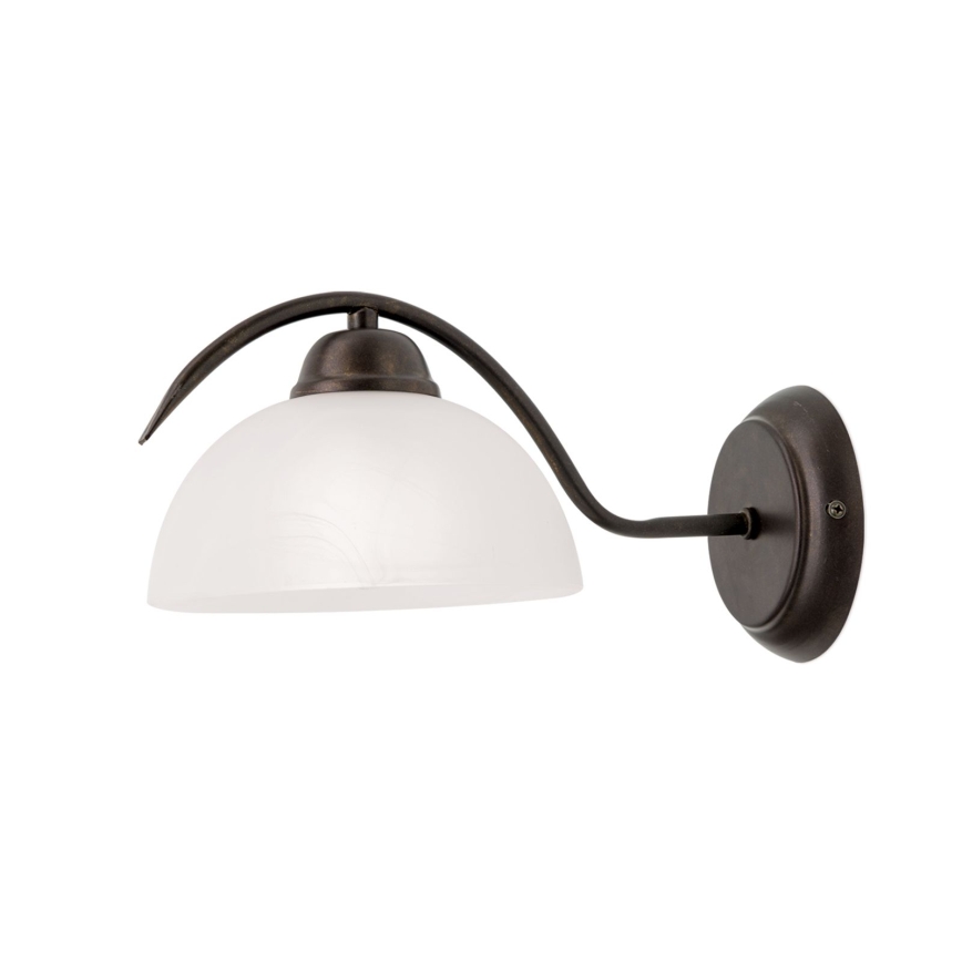 Zidna svetiljka RULA 1xE27/40W/230V bela/bronza