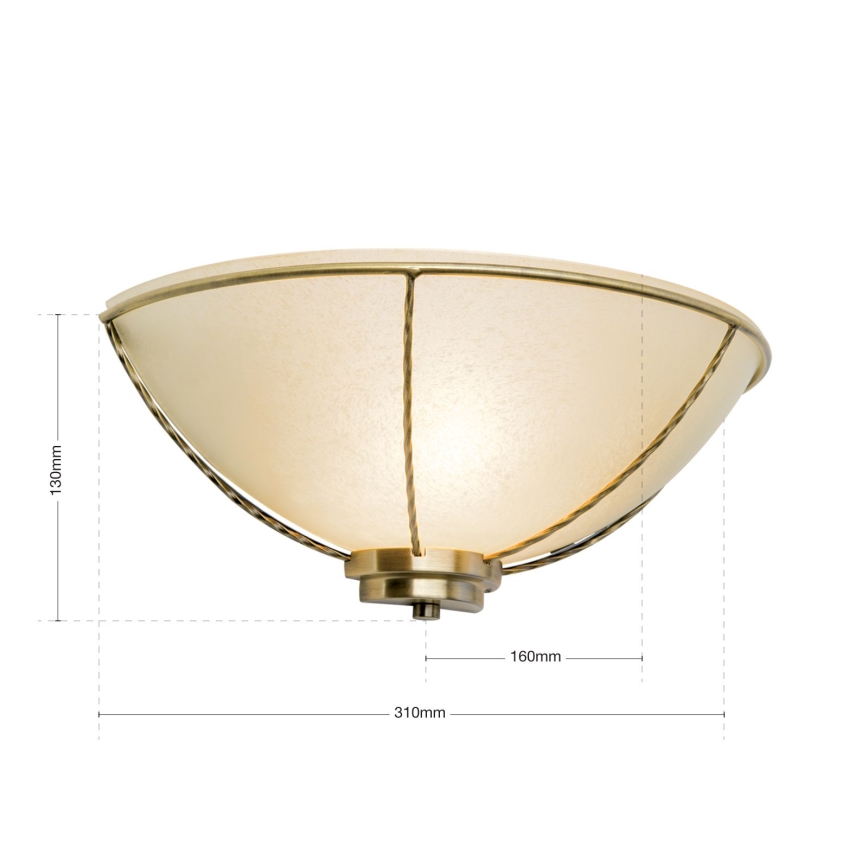 Zidna lampa MAURO 1xE27/60W/230V bronza