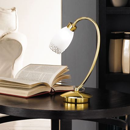 Stona lampa CARLA 1xG9/28W/230V zlatna