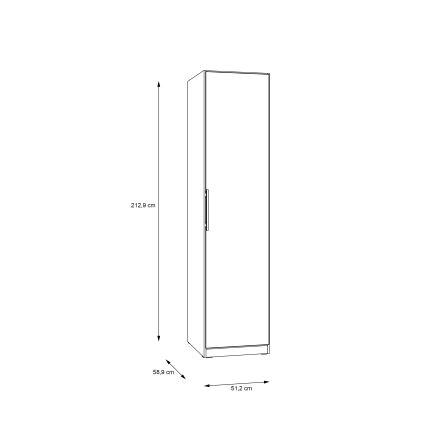 Ormar MARO 51x213 cm artisan hrast