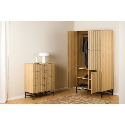Ormar OLIVIA 99x200 cm hrast