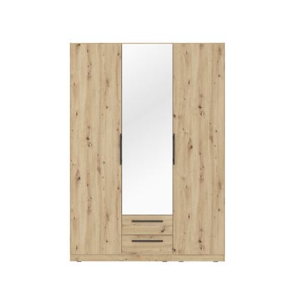 Ormar sa ogledalom MARO 150x213 cm hrast artisan