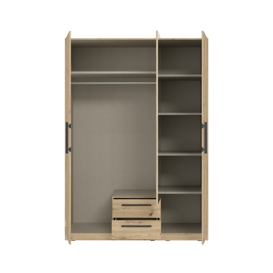 Ormar sa ogledalom MARO 150x213 cm hrast artisan
