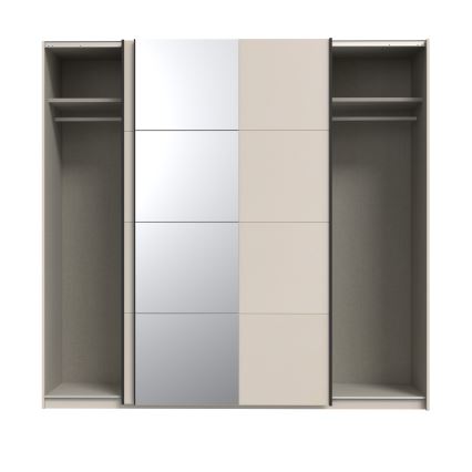 Ormar sa ogledalom ODEN 220x210 cm bež