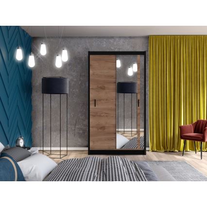 Ormar sa ogledalom SABRINA 120x215 cm hrast craft