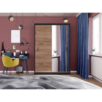 Ormar sa ogledalom SABRINA 150x215 cm craft hrast