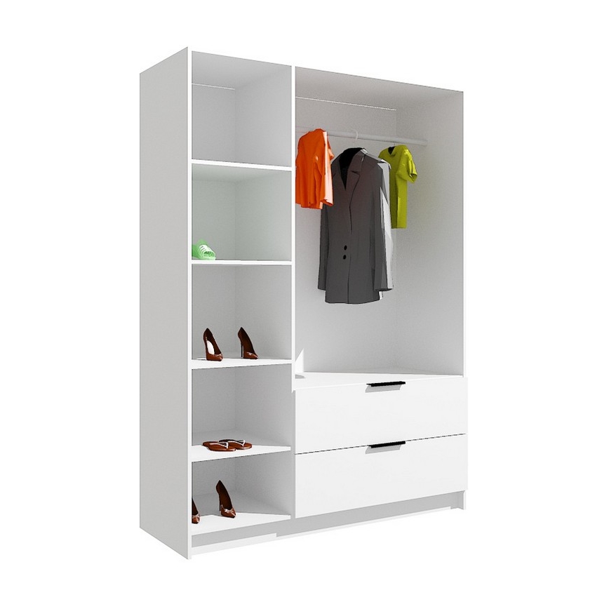 Ormar sa ogledalom VISTA 150x215 cm hrast artisan/grafit