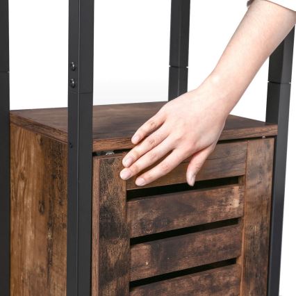 Ormarić FIRA braon/crni