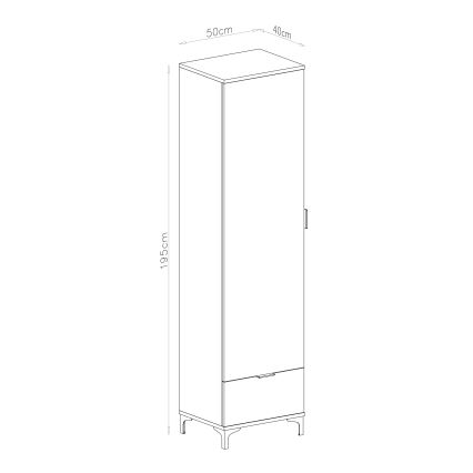 Ormarić sa fiokom LORA, bež