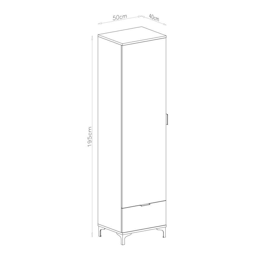 Ormarić sa fiokom LORA, bež