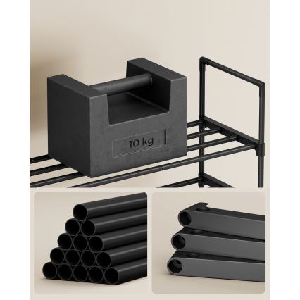 Ormarić za cipele ALVORO crni