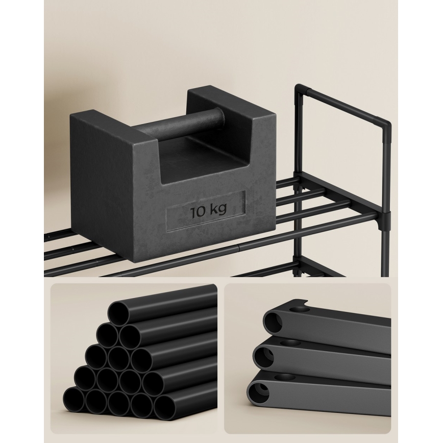 Ormarić za cipele ALVORO crni