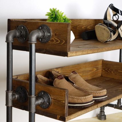 Ormarić za cipele BORU 50x90 cm, crna/smreka