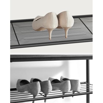 Ormarić za cipele DAVOR braon/crna