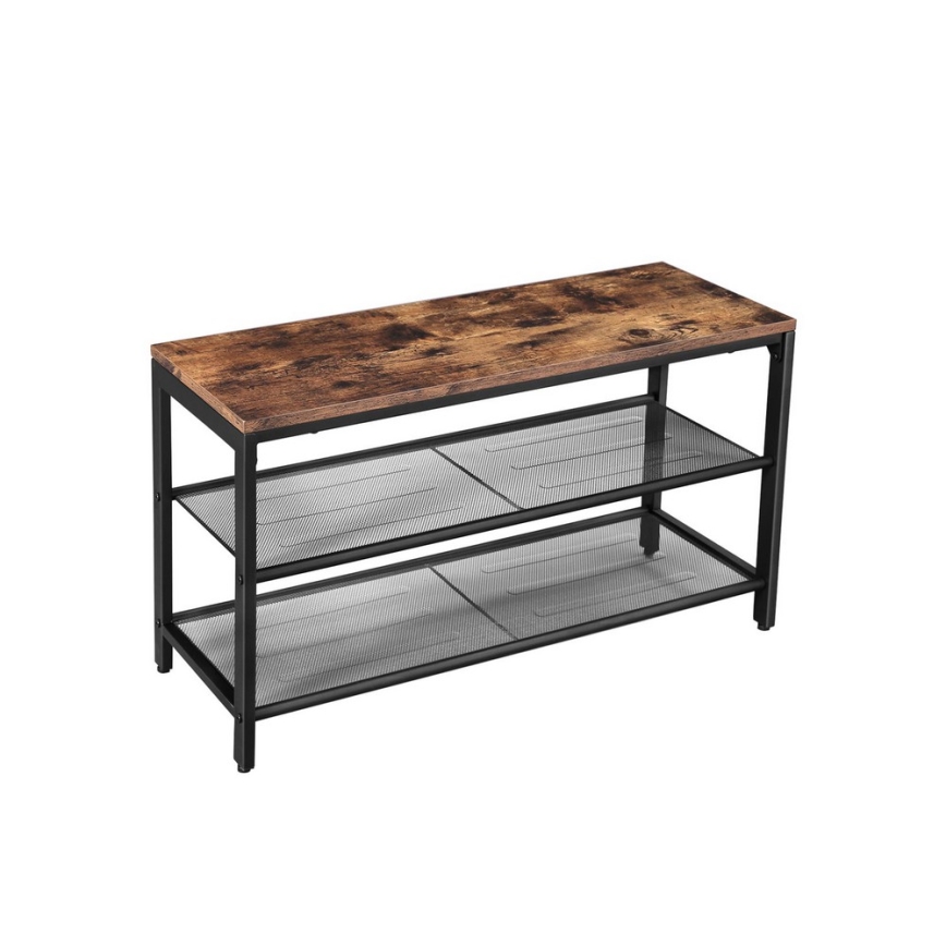 Ormarić za cipele DAVOR braon/crna