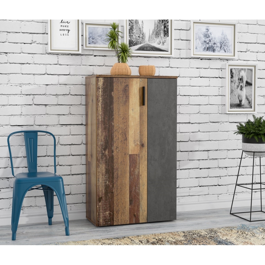 Ormarić za cipele ETON braon/antracit