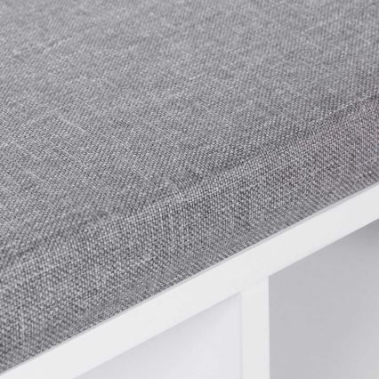 Ormarić za cipele VOREN bela/siva