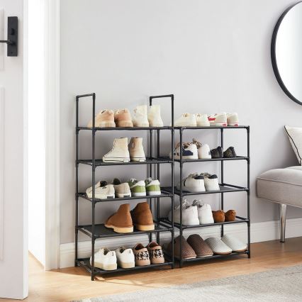 Ormarić za obuću ALVORO crne boje