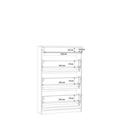 Ormarić za obuću KAVI, hrast artisan