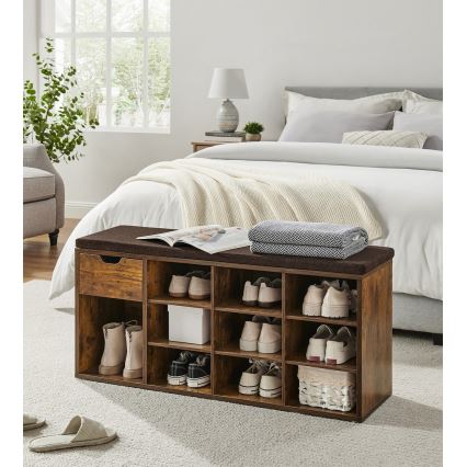 Ormarić za obuću VOREN braon/crna