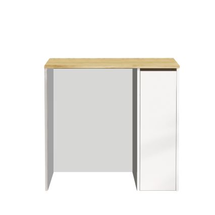 Ormarić za veš-mašinu sa prostorom za odlaganje 88,3x93,5 cm, bela/orah