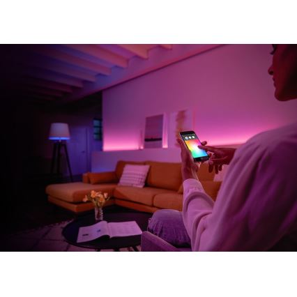 Početni paket Philips Hue WHITE AND COLOR AMBIANCE 2xE27/9W/230V 2000-6500K + uređaj za povezivanje