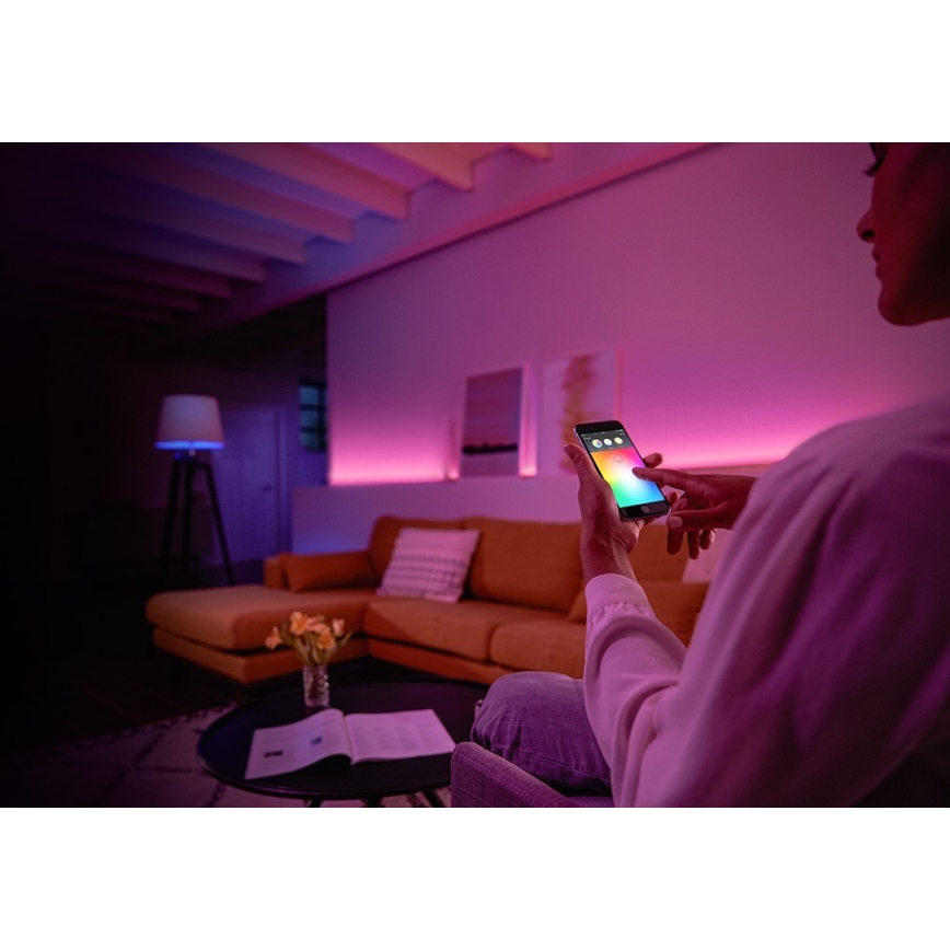 Početni paket Philips Hue WHITE AND COLOR AMBIANCE 2xE27/9W/230V 2000-6500K + uređaj za povezivanje
