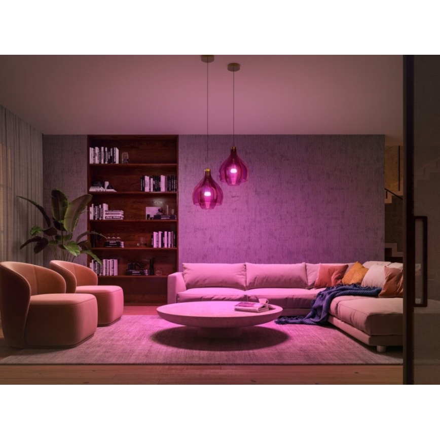 Početni paket Philips Hue WHITE AND COLOR AMBIANCE 2xE27/9W/230V 2000-6500K + uređaj za povezivanje